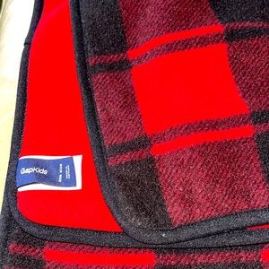 Gap Kids Plaid Scarf. Polartech type material